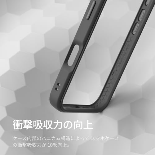 RhinoShield Modular Case Compatible with [iPhone 16 Pro] | Mod NX - Customizable Shock Absorbent Heavy Duty Protective Cover 3.5M / 11ft Drop Protection - Graphite - Image 3