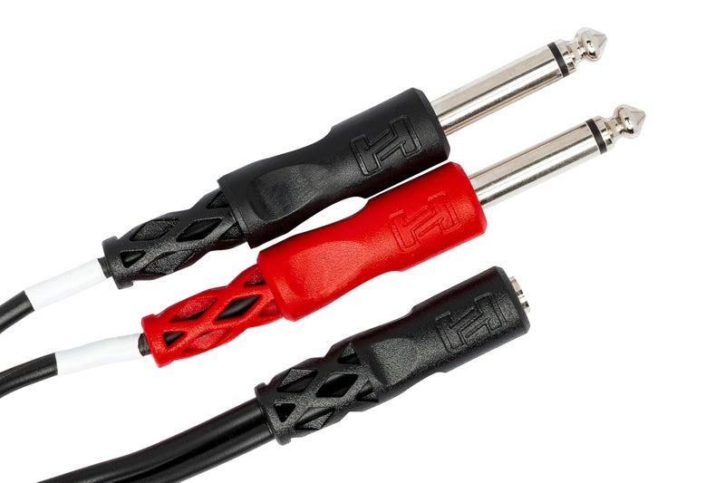 Hosa كابل Hosa YMP-434 3.5 مم TRSF إلى مزدوج 1/4 بوصة TS ستيريو - Image 3