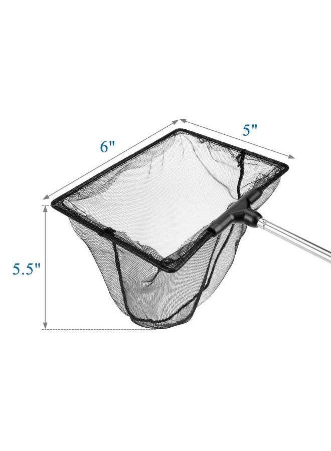 Mogoko Aquarium Fish Net, Fish Net For Fish Tank With 5.5"16.3" Long Extendable Long Handle, Fine Mesh Telescopic Aquarium Fish Net Fish Tank Aquarium Accessories  - Image 3