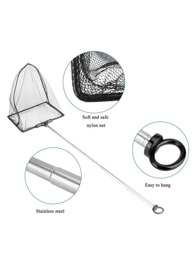 Mogoko Aquarium Fish Net, Fish Net For Fish Tank With 5.5"16.3" Long Extendable Long Handle, Fine Mesh Telescopic Aquarium Fish Net Fish Tank Aquarium Accessories  - Image 4