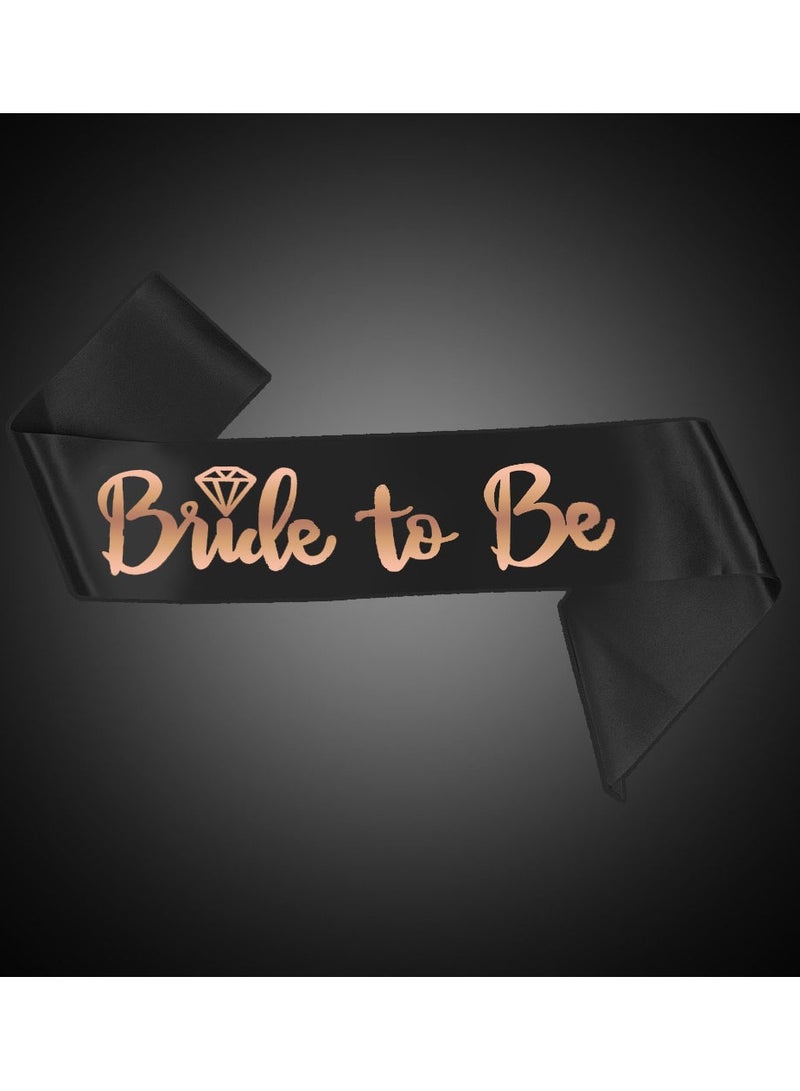 MARGOUN Bride To Be Sash Party Wedding Decorations Party Favors Accessories Black - Image 2