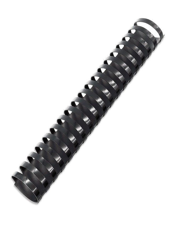 Binditek 50 Pack Plastic Binding Comb Spines, 2 Inch Diameter, 450 Sheet Capacity, 19 Ring, for Letter Size, Black, for Students and Coworkers - Image 1