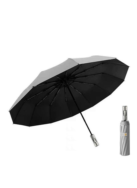 24-Rib Automatic Umbrella with UV50+ for Seamless Protection During Your Daily Routine