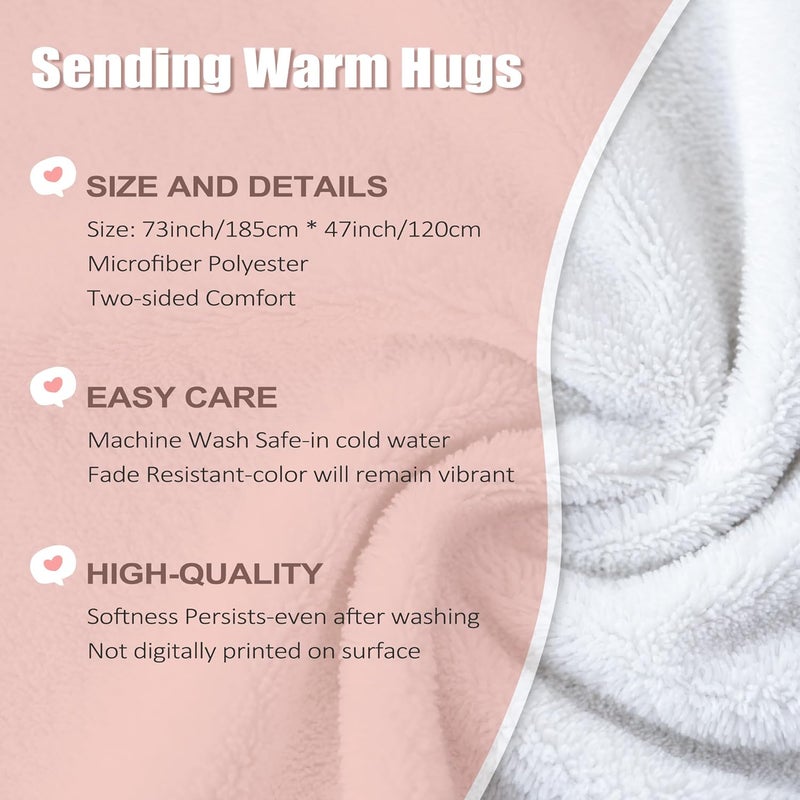 Taesun Sister Gifts, Christmas Sisters Gifts Wearable Blanket, Hooded Blanket 47x72 in for Girls, Hoodie Present for Her Bestie, Girl/Little Sister in Law on Birthday, Christmas, Galentines Day - Image 4