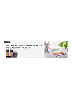 FLAMINGO Facial razor blades, set of 12, multi-colour  - Image 5