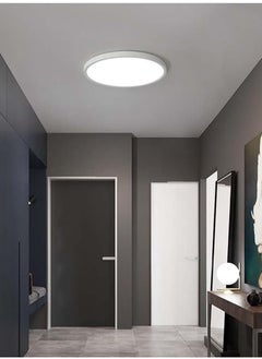 MAAS LED lamp with a circular design and very thin, mounted on the wall, recessed LED ceiling lamp, 1440 lumens, 18 watts, white  - Image 3