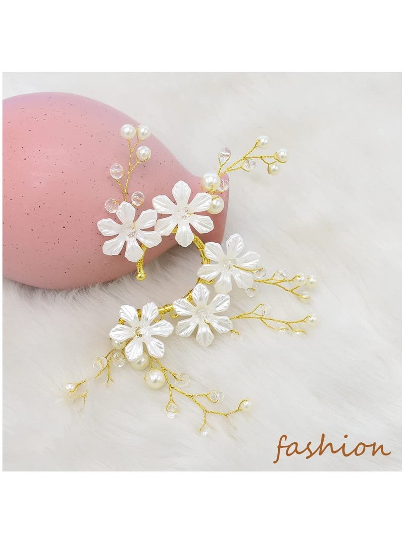 Handmade Elf Ear Cuffs Fairy Flower Single Left Earring for Women Wedding Flower Ear Cuff for Women Non Piercing Ear Clips Left Ear - Image 2