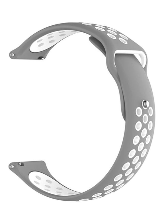 HuHa Replacement Band For Huawei Watch GT 2e Silver/White - Image 1