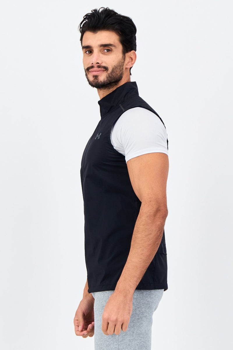 UNDER ARMOUR Men Fitted Sleeveless Training Vest, Black - Image 2
