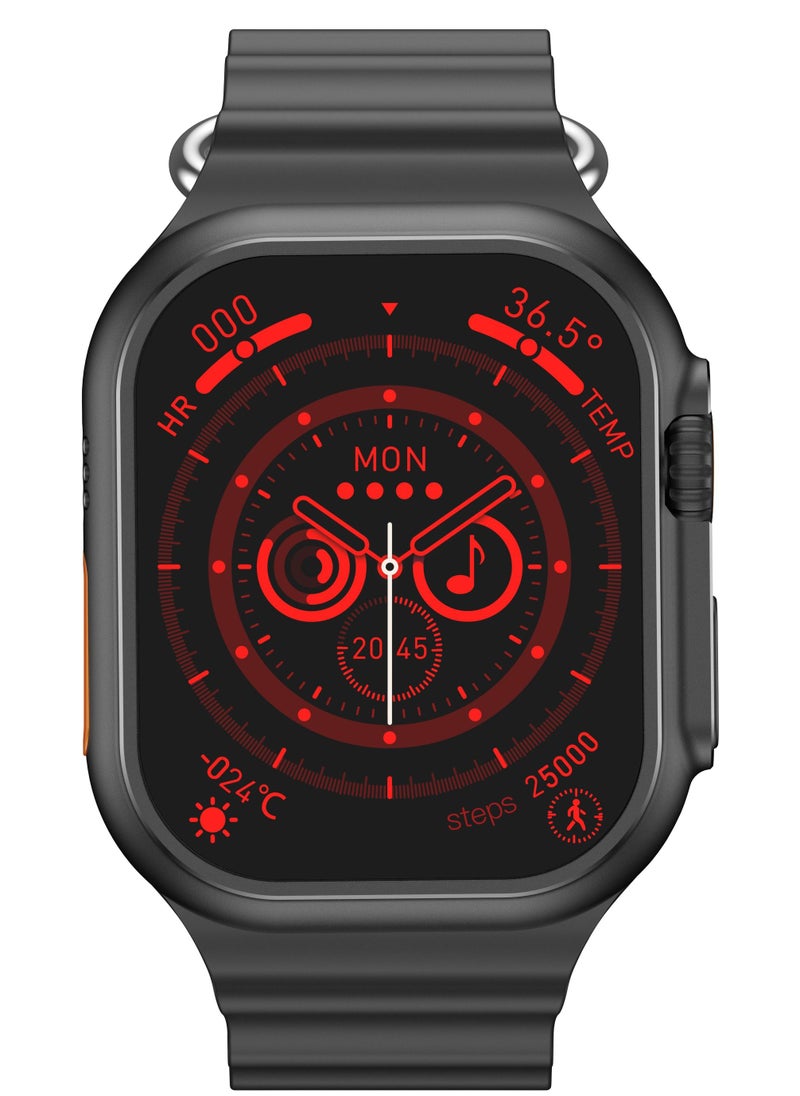 AROAQ - W800 Ultra Ultimate Smart Watch  2.05 Inch Screen Display 380mAh Battery AI Assistance Bluetooth Wireless Charging Smart Watch - Image 1