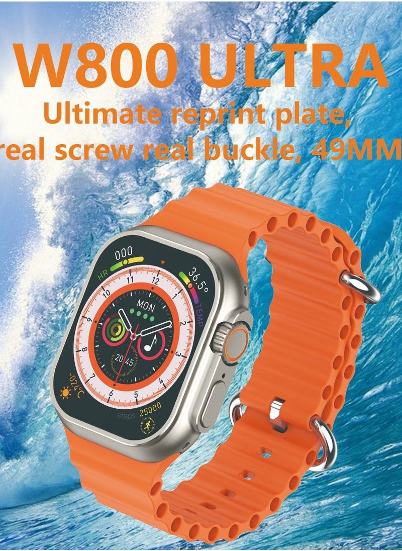 AROAQ - W800 Ultra Ultimate Smart Watch  2.05 Inch Screen Display 380mAh Battery AI Assistance Bluetooth Wireless Charging Smart Watch - Image 1