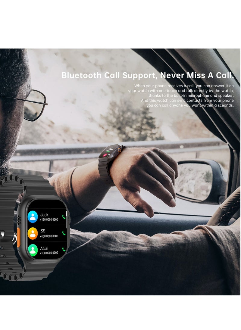 AROAQ - W800 Ultra Ultimate Smart Watch  2.05 Inch Screen Display 380mAh Battery AI Assistance Bluetooth Wireless Charging Smart Watch - Image 1