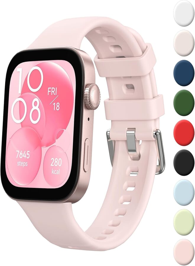 Tobfit Bracelet for Huawei Watch Fit 3 Bracelet Women Men Silicone Replacement Wristbands Watch Strap for Huawei Watch Fit 3