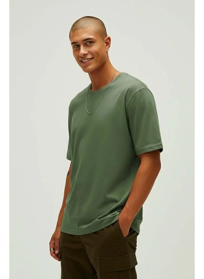Bad Bear Routıne Khaki Basic Men's T-Shirt.