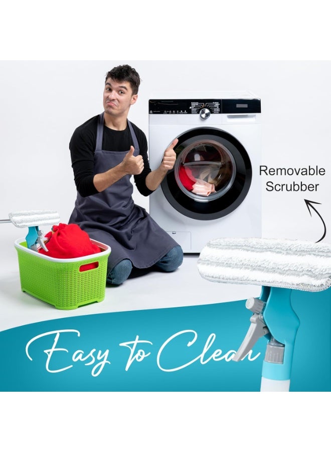 عربست ممسحة للأبواب الزجاجية، ممسحات تنظيف زجاج متعددة الأغراض، منظف زجاج قوي، لزجاج السيارة الأمامي، المطبخ، أبواب الحمامات والدش مع زجاجة رذاذ، ممسحة، أدوات فرشاة - Image 5