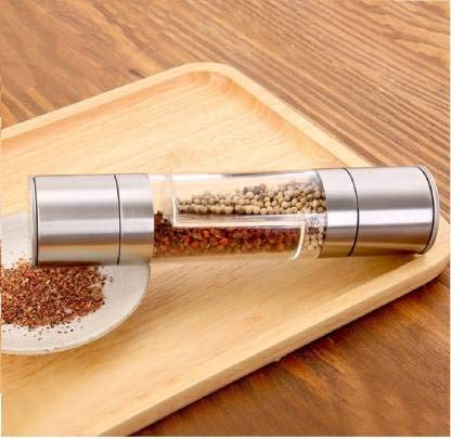 Savpesh Dual Side Stainless Steel Material Made Salt Pepper Grinder Mixer Burr Mill for Kitchen Use Tool Grinder Mixer Burr Mill Tool for Outdoor Grilling Food Making Supply - Image 4