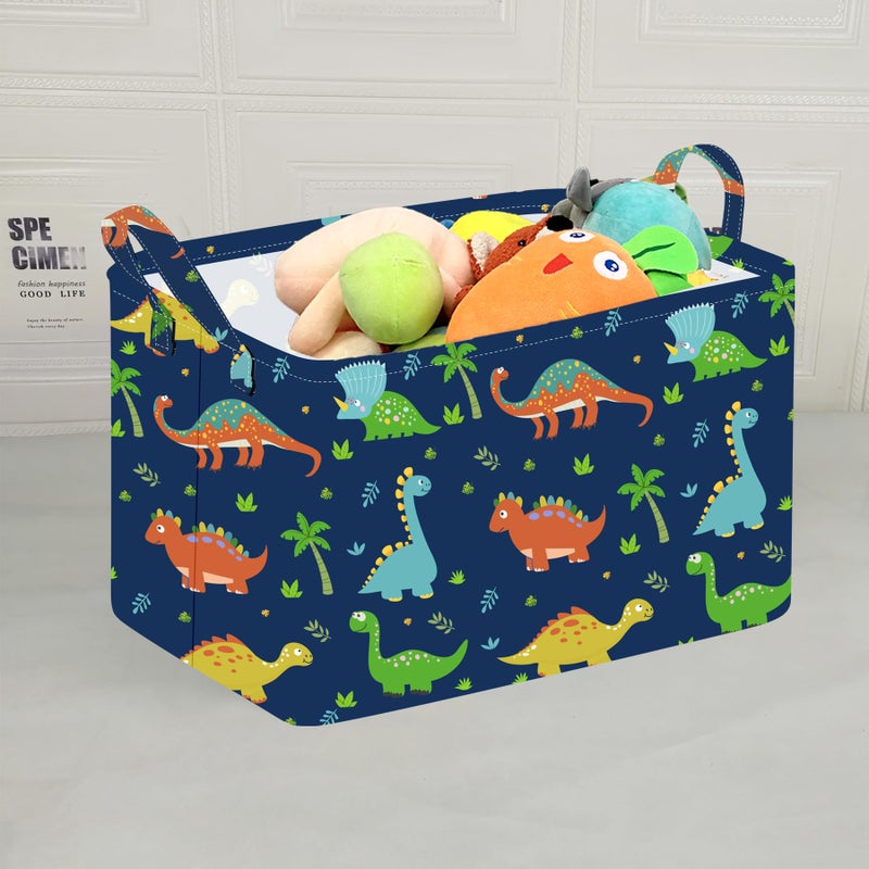 ACMUUNI Rectangle Kids Shelf Nursery Storage Basket Laundry Hamper with Handles, Baby Toys Storage Box and Bins Toys Gift Basket for Boys and Girls - Image 3