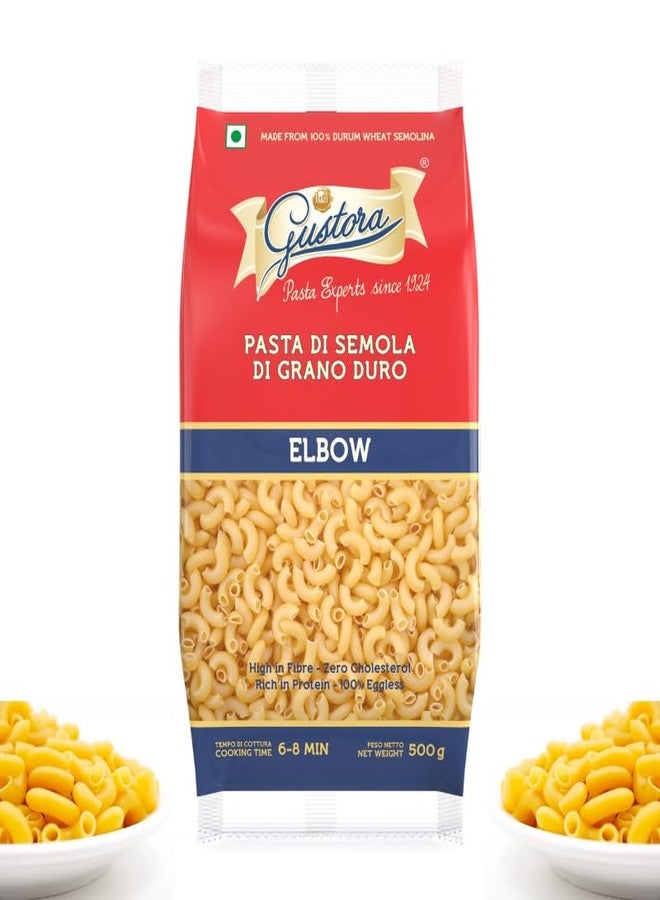 Gustora Healthy Elbow (500gm) & Fusilli Pasta (200gm) Combo Made Of Durum Wheat Semolina I Rich In Protein & Fibre I Zero Cholesterol I Vegetarian I No Trans - Fat I Cooking Time 10 Min - 700gm - Image 2