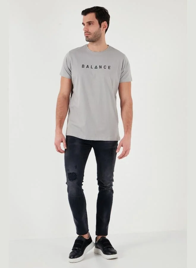 Buratti  Buratti Cotton Slim Fit Crew Neck T Shirt Men's T SHIRT 541BALANCE for Men | Best Price UAE