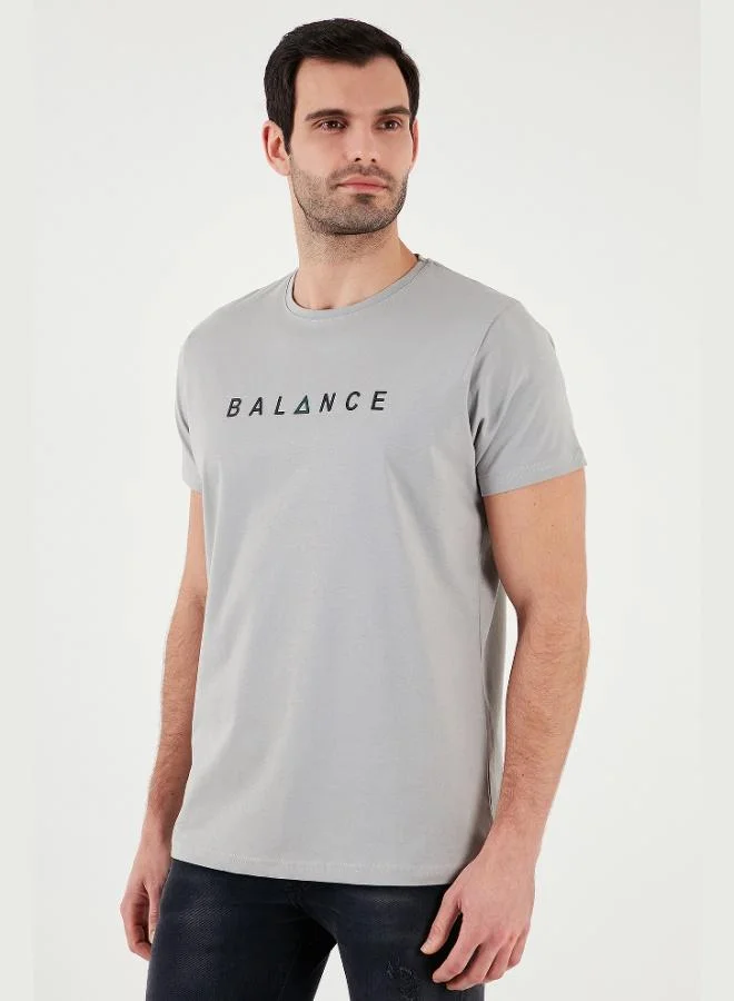 Buratti  Buratti Cotton Slim Fit Crew Neck T Shirt Men's T SHIRT 541BALANCE for Men | Best Price UAE
