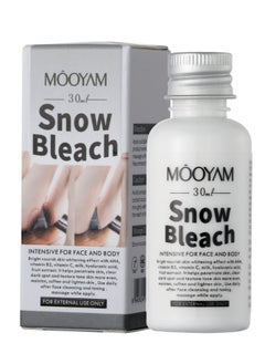 MOOYAM Snow Bleach Cream for Private Part Underarm Whitening Dark Spot Corrector Cream Face and Body Skin Lightening Bleaching Cream for Intimate Areas Brightening 30ml  - Image 1