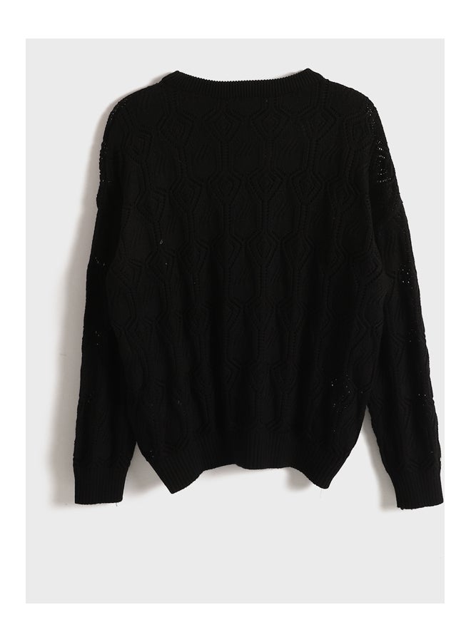 LC WAIKIKI Crew Neck Hole-Knitted Women's Knitwear Sweater - Image 2