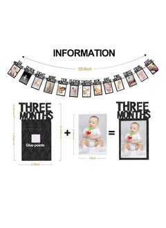Excefore 1st Birthday Baby Photo Banner and Alphabet ONE Bunting with Cake Topper for Baby Show First Birthday Party Decoration  - Image 5