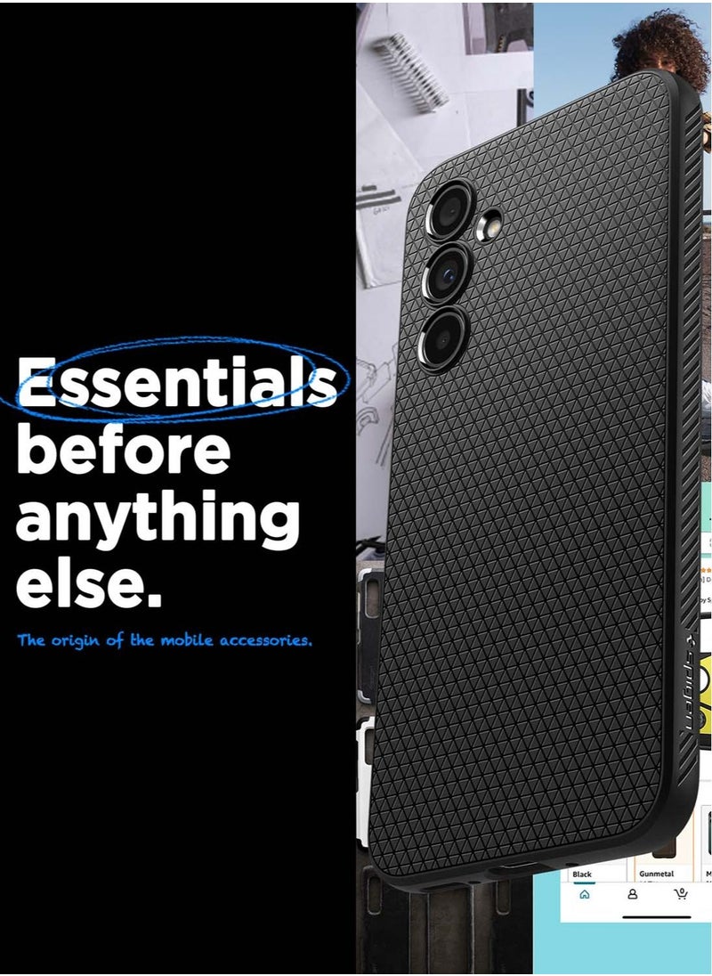 Spigen - Liquid Air Samsung Galaxy A54 5G Case Cover - Matte Black - Image 1