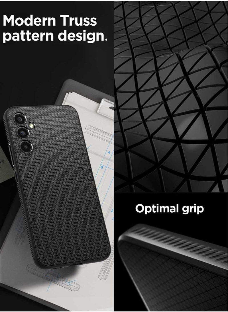 Spigen - Liquid Air Samsung Galaxy A54 5G Case Cover - Matte Black - Image 1