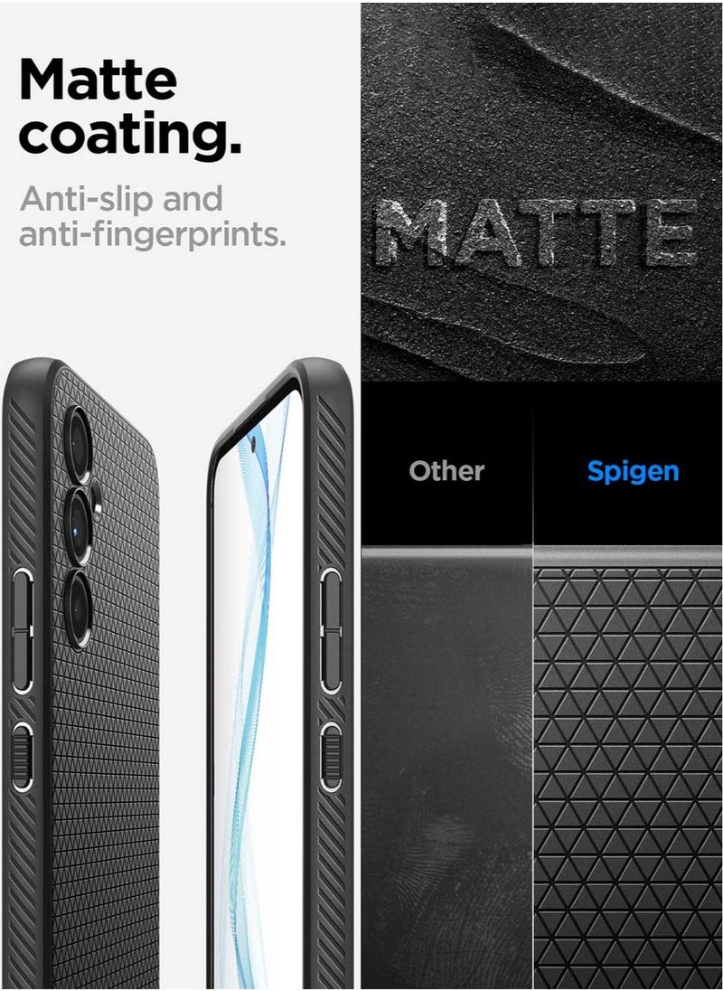 Spigen - Liquid Air Samsung Galaxy A54 5G Case Cover - Matte Black - Image 1
