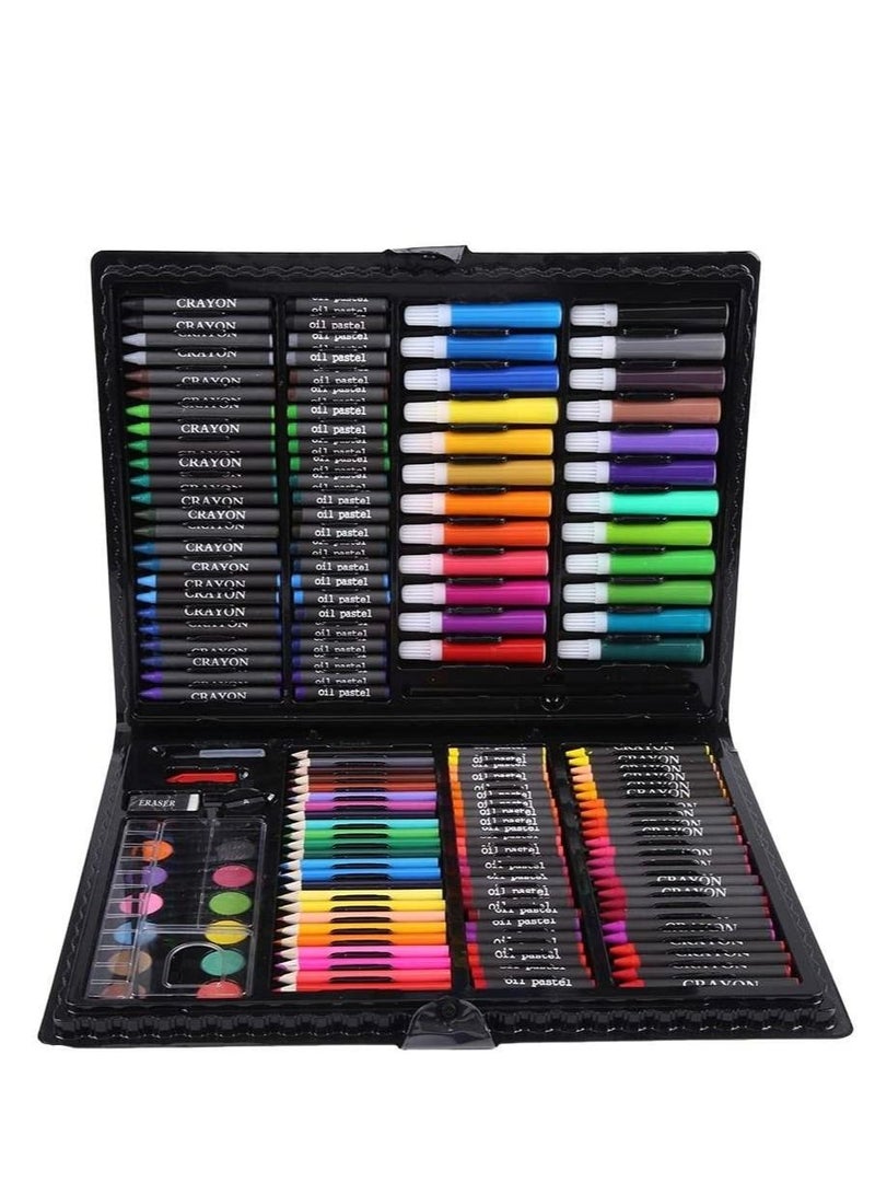 PAMEER 168 Pieces Kids Art Kit, Art Set, Drawing Box has Watercolors Markers Crayons Color Pencils Oil Pastels Glue Portable Drawing Set makes Great Gift for Artists - Image 3