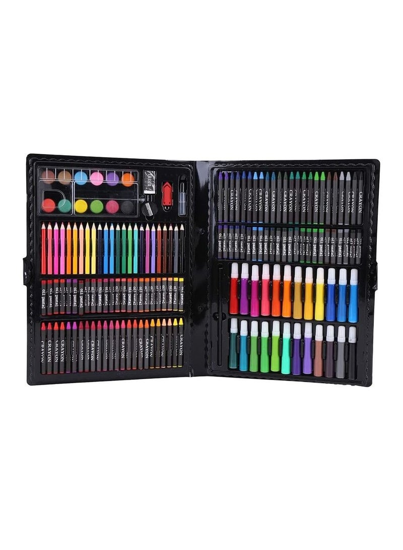 PAMEER 168 Pieces Kids Art Kit, Art Set, Drawing Box has Watercolors Markers Crayons Color Pencils Oil Pastels Glue Portable Drawing Set makes Great Gift for Artists - Image 5