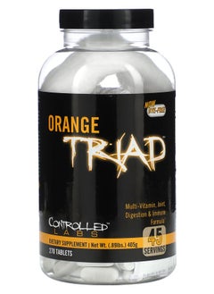 controlled labs Orange Triad Multi-Vitamin Joint Digestion & Immune Formula 270 Tablets 