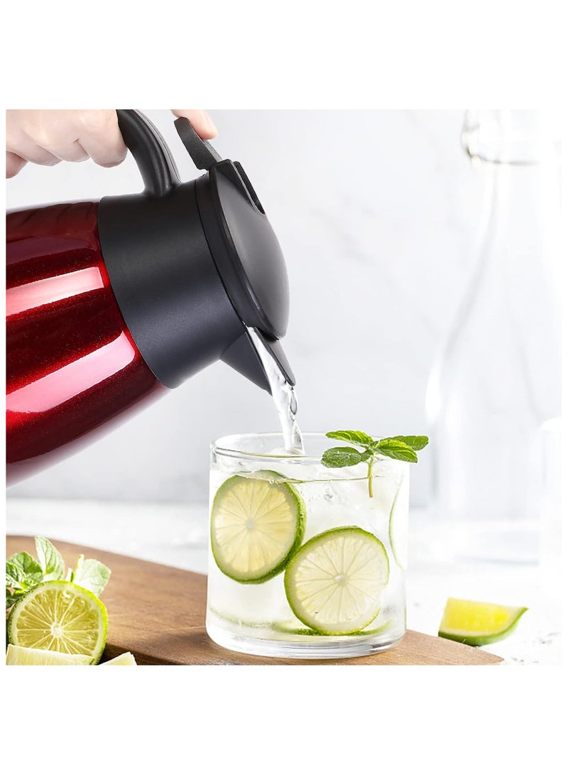 GearRoot GearRoot 68oz Coffee Carafe Airpot Insulated Coffee Thermos Urn Stainless Steel Vacuum Thermal Pot Flask for Coffee, Hot Water, Tea, Hot Beverage - Keep 12... - Image 3