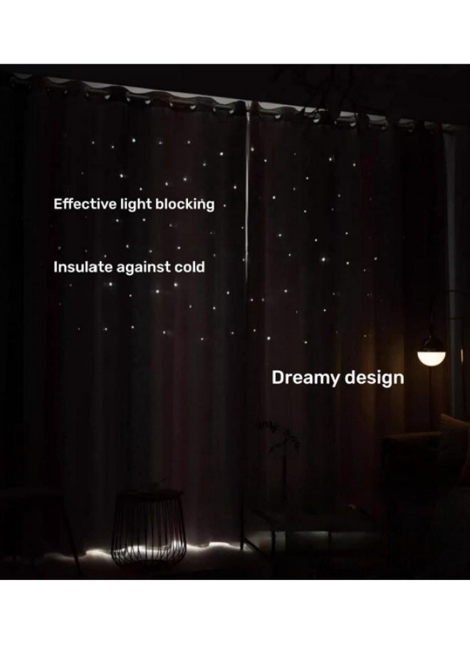 KYD - Fabric Nation Blackout Curtains Thermal Insulated Bedroom Curtains for Living Room 100x200cm - Image 1