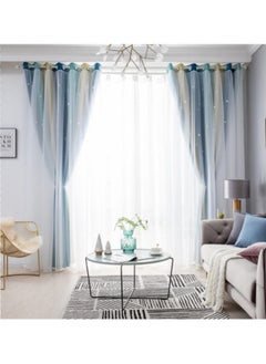 KYD Fabric Nation Blackout Curtains Thermal Insulated Bedroom Curtains for Living Room 100x200cm  - Image 3