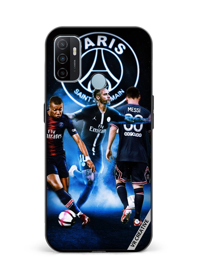 VR CREATIVE Protective Case Cover For Oppo A53 Player Football Design Multicolour - Image 1