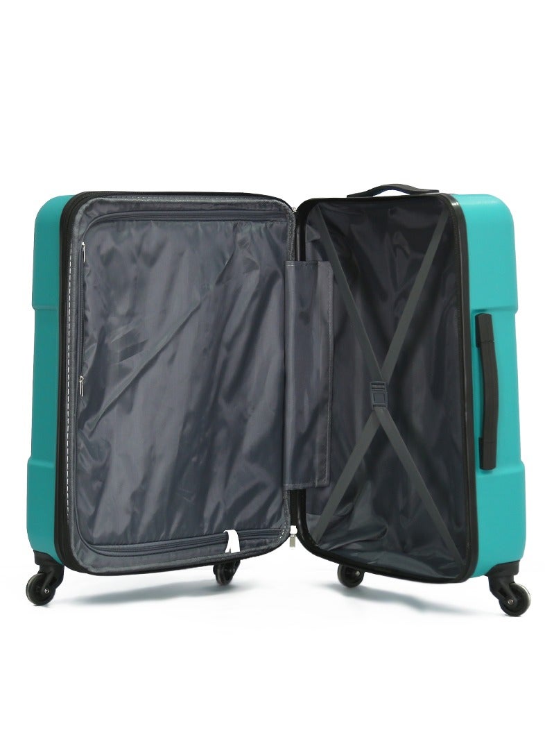 iPack 2-piece set hardside trolley set -24ich-20inch+12 inch Shoulder Bag-green - Image 5