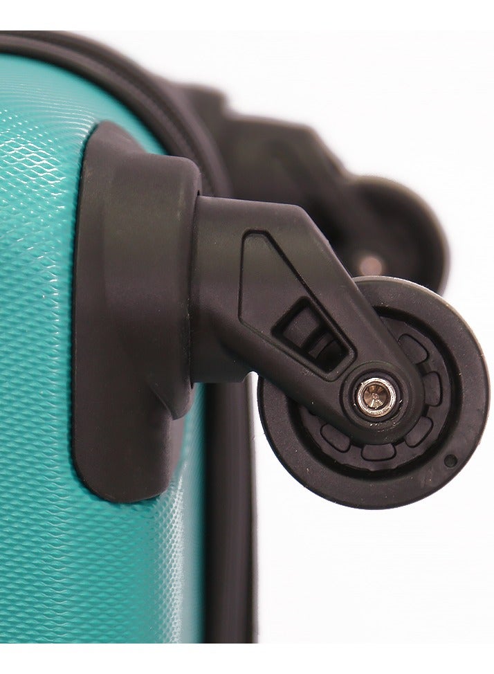 iPack 2-piece set hardside trolley set -24ich-20inch+12 inch Shoulder Bag-green - Image 4