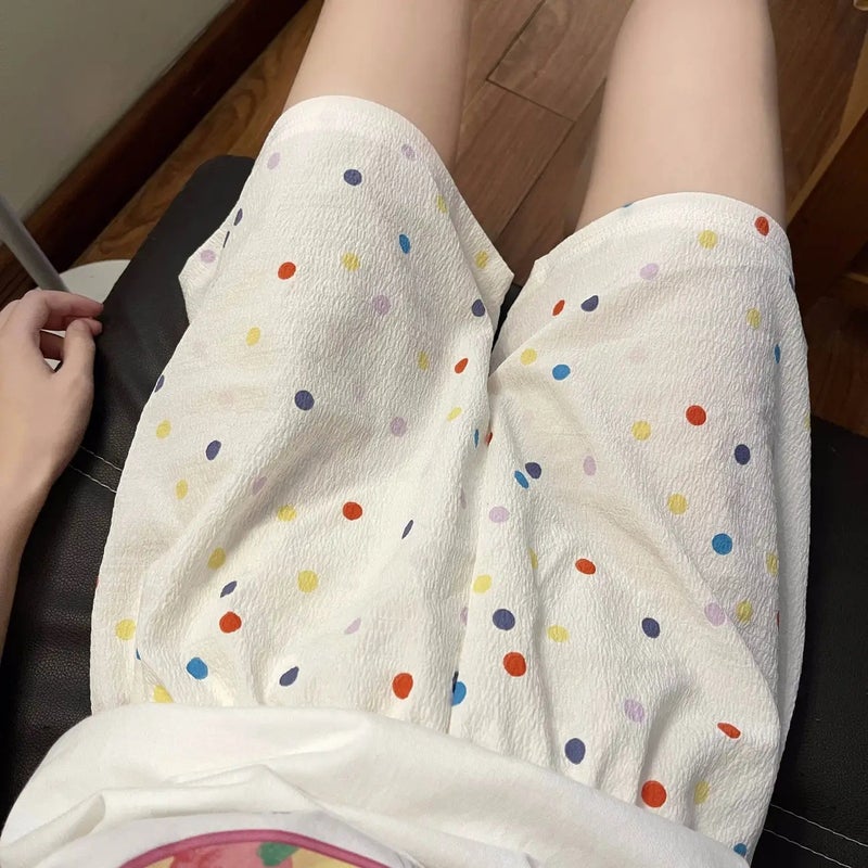 Baby Cotton Mosquito-Resistant Lounge Pants A405#-7 Polo Dot Shorts