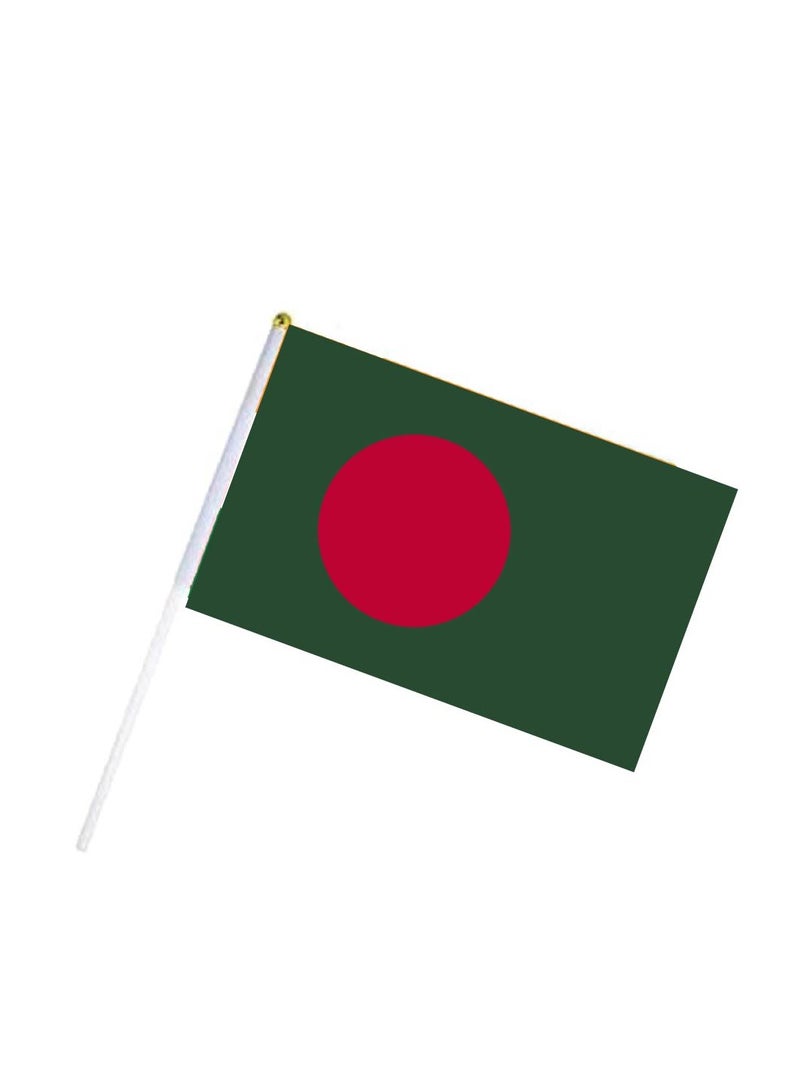 برينت شوب فور مي مجموعة مشجعي رياضة الكريكيت البنجلاديشية - عبوة مكونة من 3 قطع - قبعة وحقيبة برباط وعلم يدوي - مثالية للمباريات والمناسبات والاستخدام اليومي - مثالية لعشاق الرياضة - Image 2