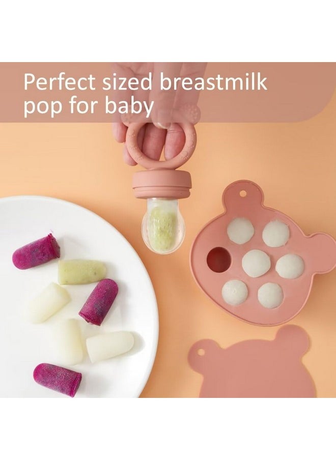 KERRT KEERT Baby Fruit Feeder with Popsicle Mold, Teething Teethers for Babies 3-12 Months,Teething Toys for Babies Feeding Gift  - Image 1