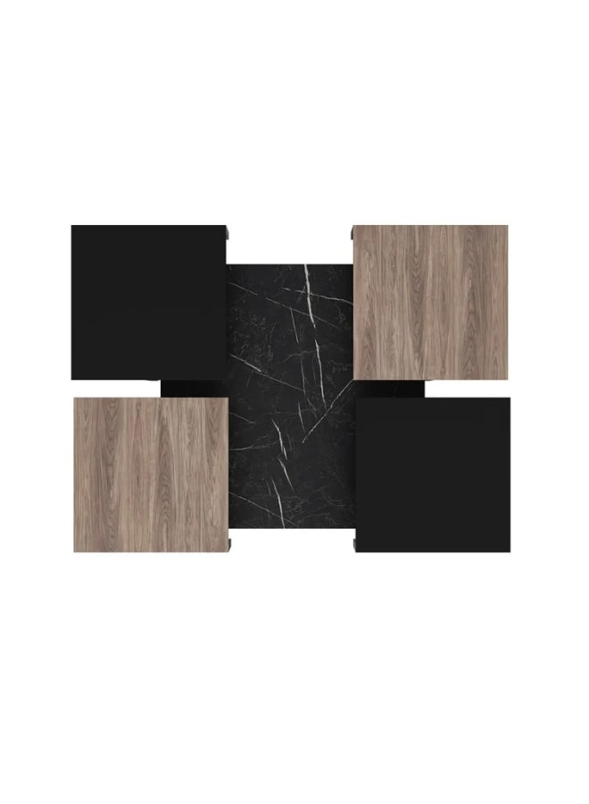 Retro RA-T19 Coffee Table 60x42x60cm - Black x Beige - Image 4