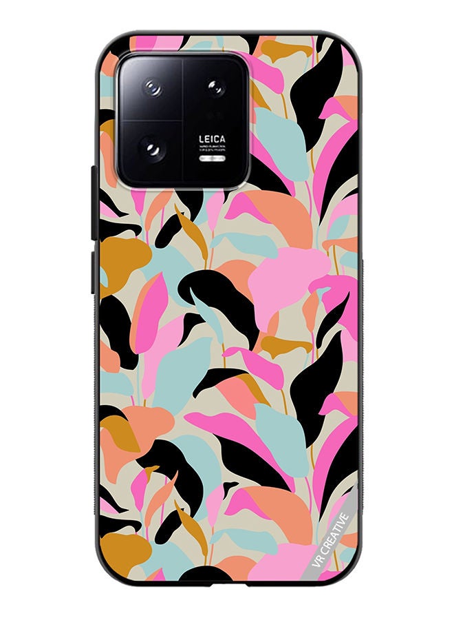 VR CREATIVE Protective Case Cover For Xiaomi 13 Elegant Botanical Leaves Abstract Seamless Pattern Design Multicolour - Image 1
