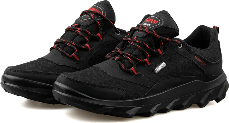 Scooter  Scooter Waterproof Black-Red Men's Shoes M7201TSK-Scooter