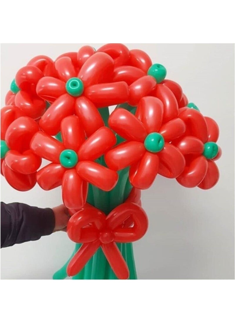 Gemar Sausage Balloon - 100 Pieces Colorful Sausage Balloon Game Party Balloon  - Image 2
