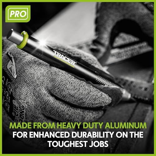 Tracer Pro Series Tough Metal Construction Pencil with 6 x Replacement Lead Pack and Site Holsters. All-in-one Aluminium Construction Marking Kit - Image 5