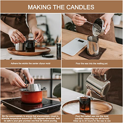 CLTNIKET 10 lb Soy Wax DIY Candle （Flakes & Soft）,Natural Soy Wax Candle - Image 4