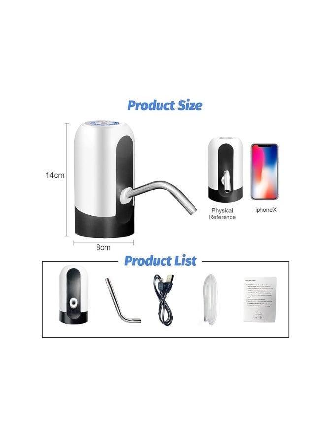 Desselan 2-Pack UHM Electric Water Bottle Pump – USB Rechargeable Portable Water Dispenser for 2–5 Gallon Bottles, Ideal for Home, Office & Camping - Image 3