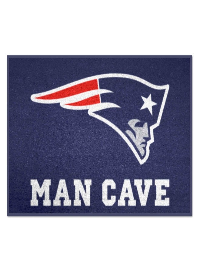 FANMATS 14333 NFL - New England Patriots Man Cave Starter Mat Accent Rug - 19in. x 30in. | Sports Fan Home Decor Rug and Tailgating Mat - Image 1